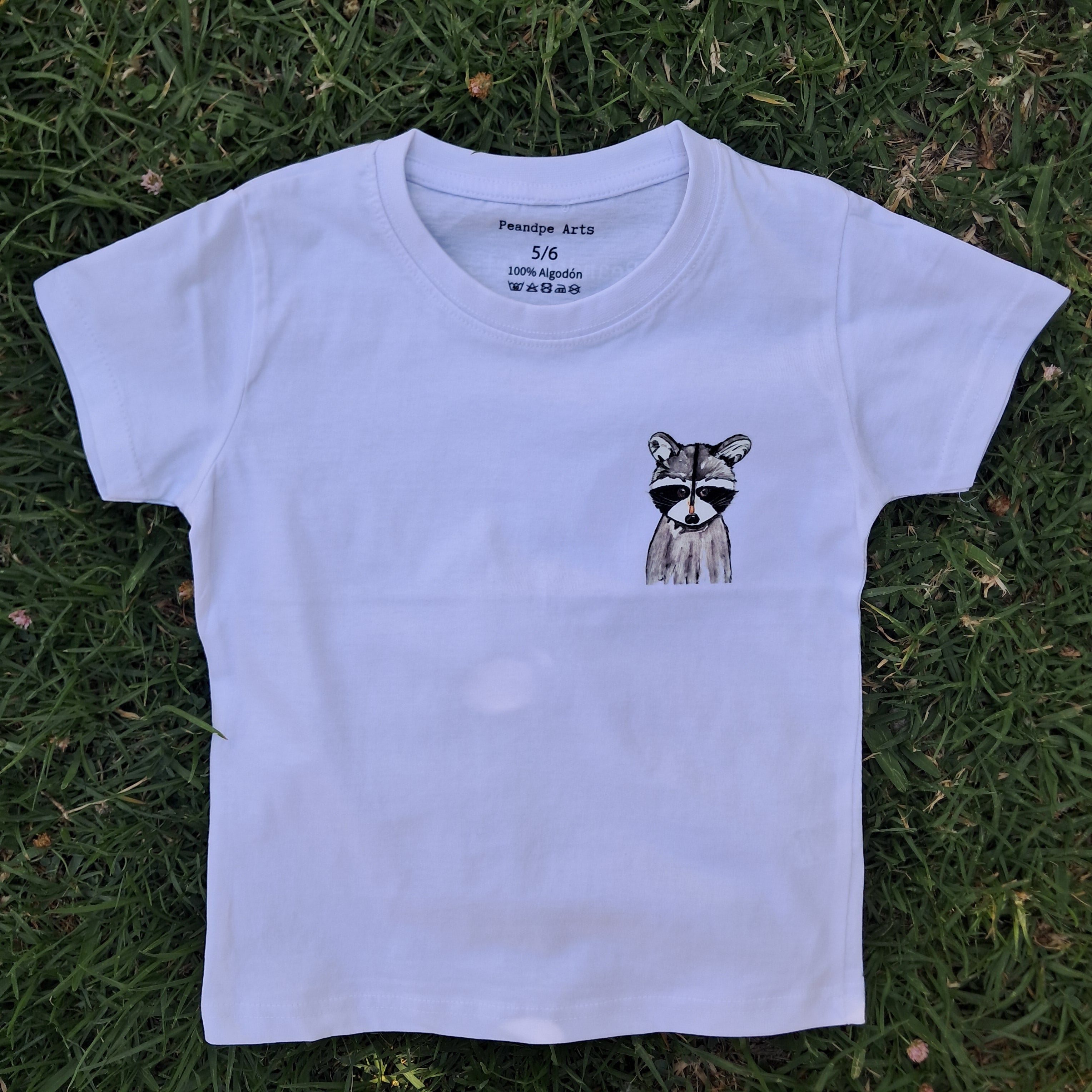 Camiseta Mapache | PeandPe Arts