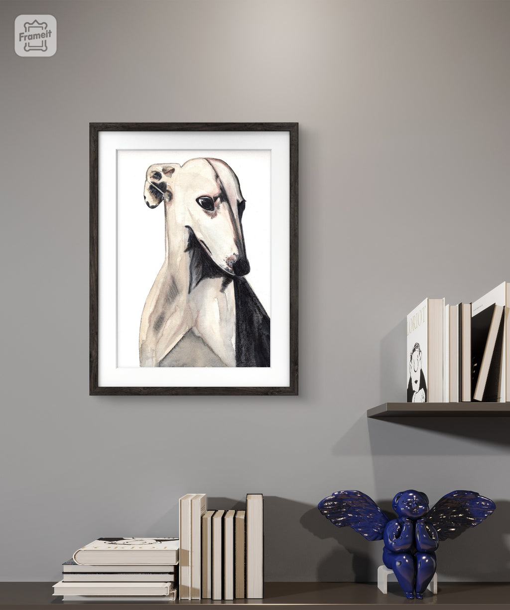 Acuarela Galgo