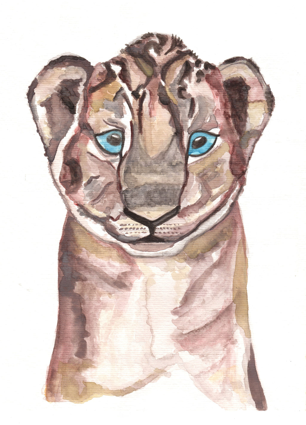 Print acuarela León | Pe&Pe Arts