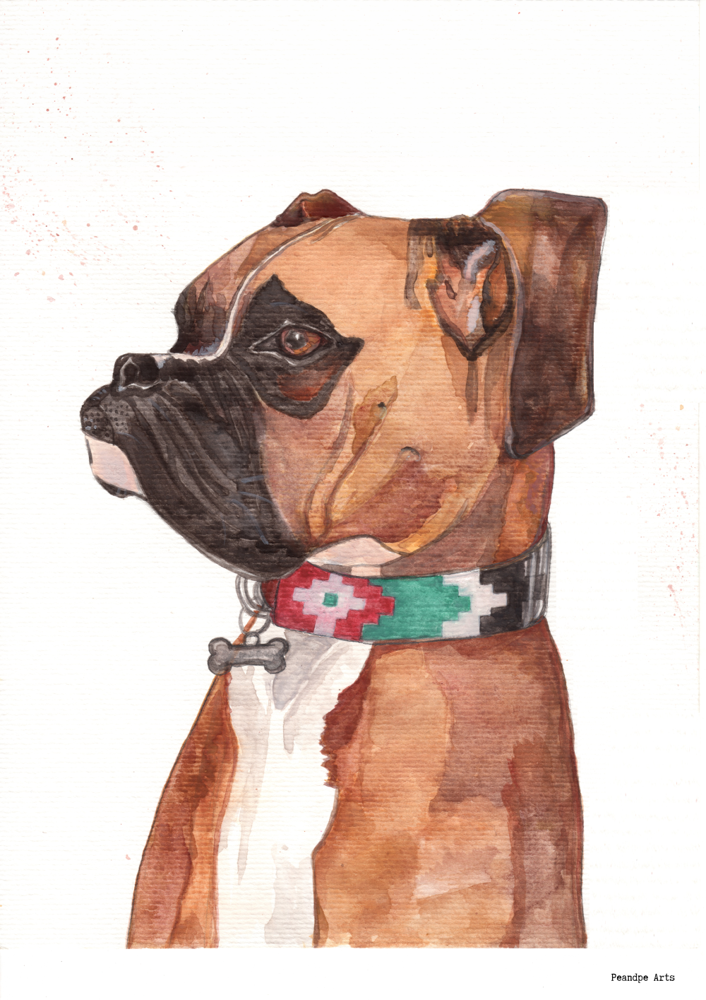 Acuarela Boxer