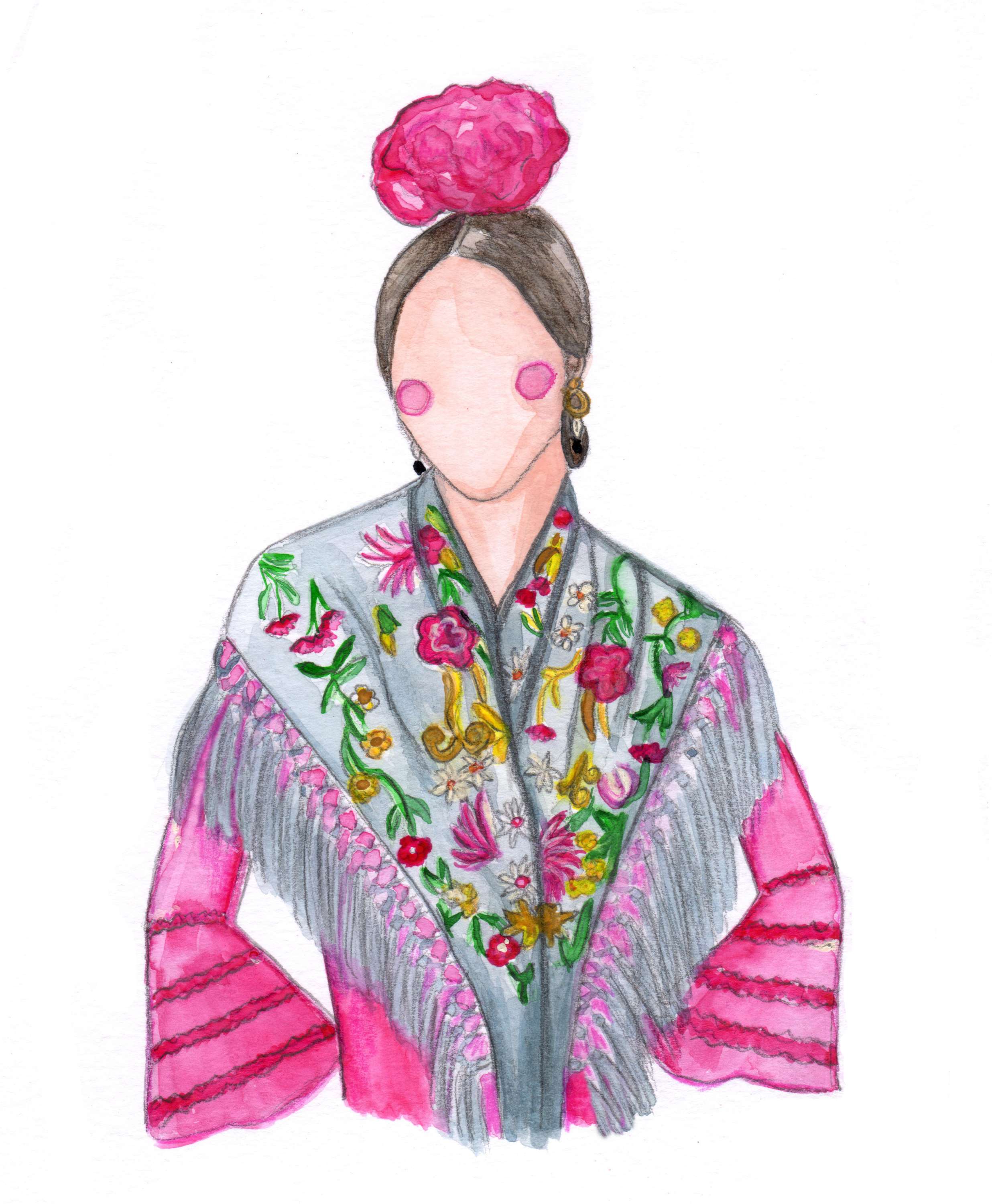 Print Flamenca Rosa
