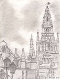 Print carboncillo Giralda Sevilla | Pe&Pe Arts