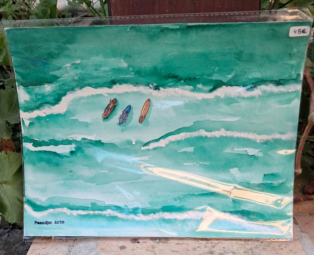 Acuarela Marina Verde