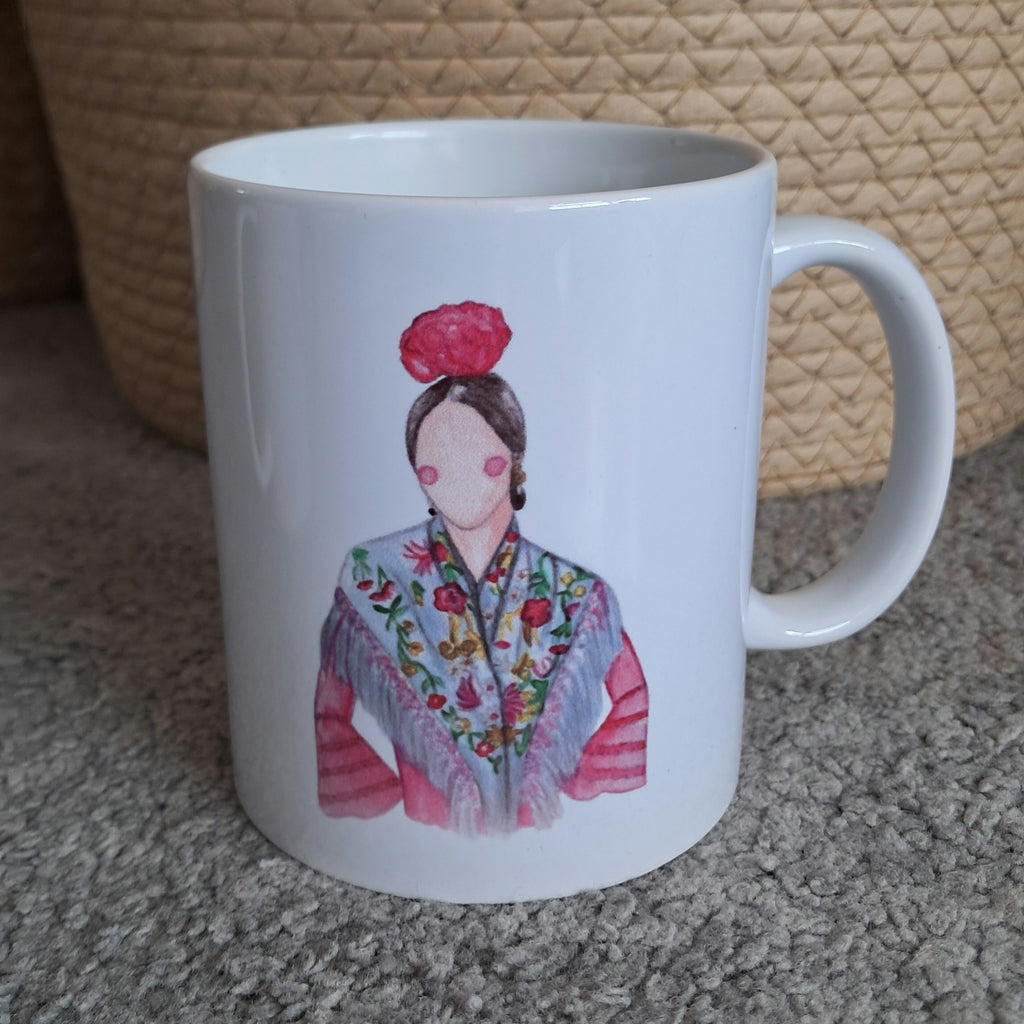 Taza Flamenca Rosa | Pe&Pe Arts