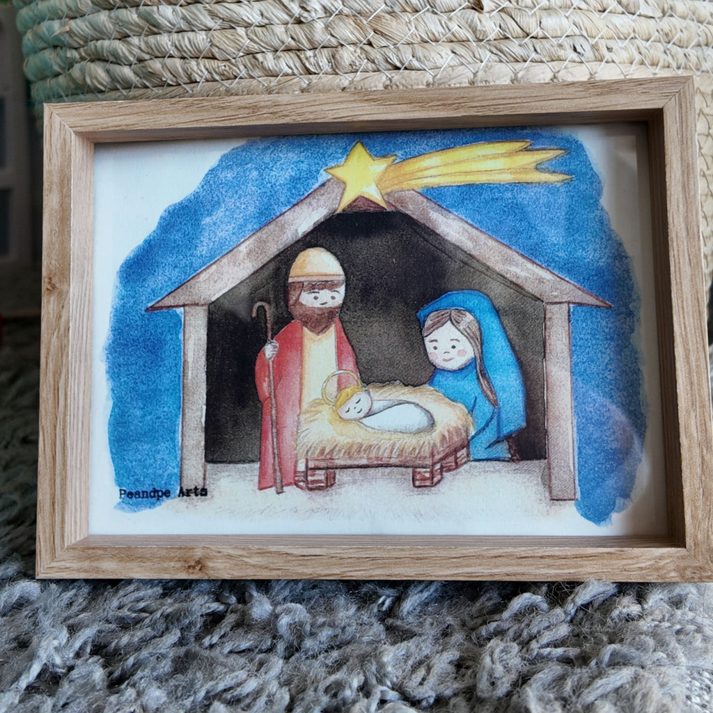 Acuarela Pesebre | Pe&Pe Arts