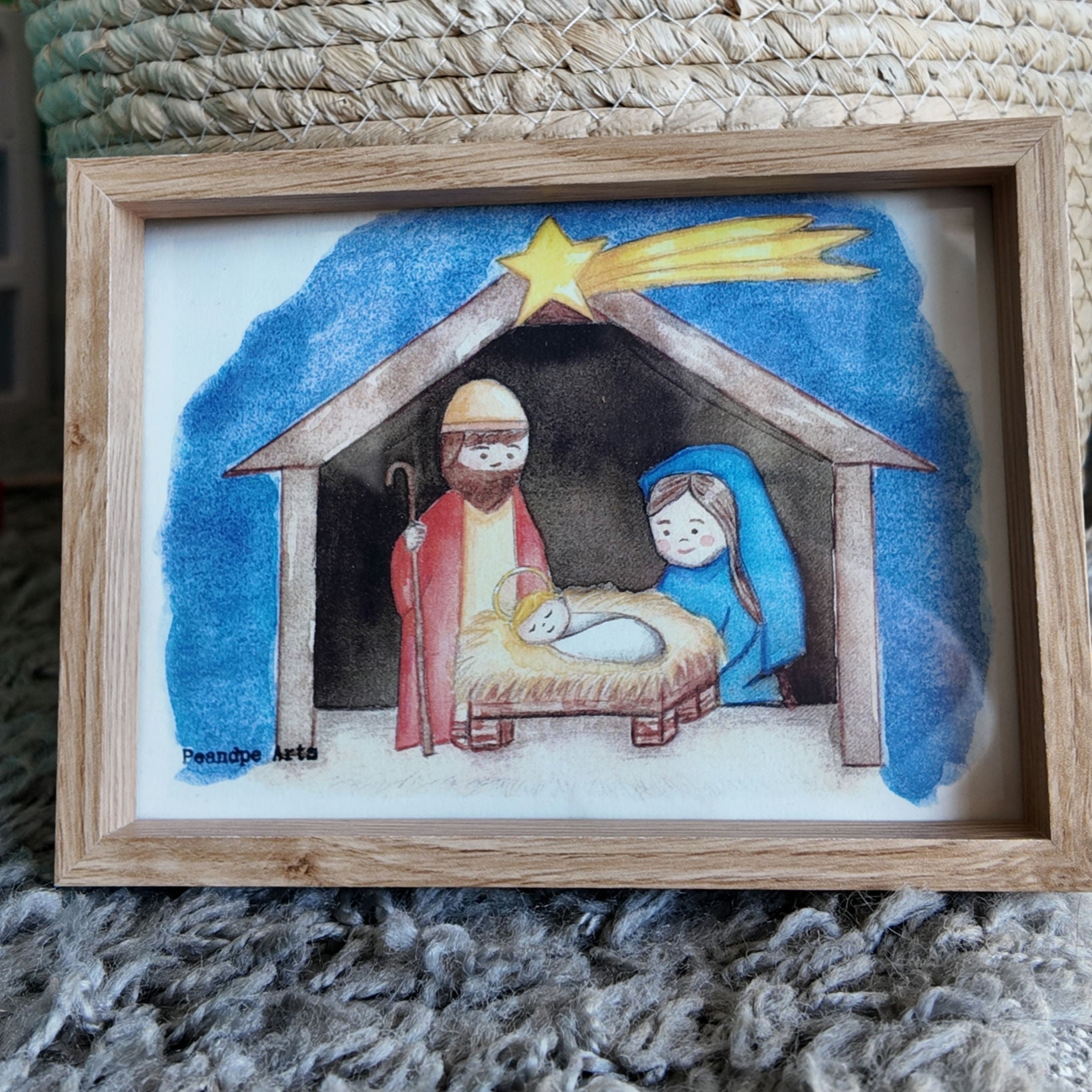 Acuarela Pesebre | Pe&Pe Arts