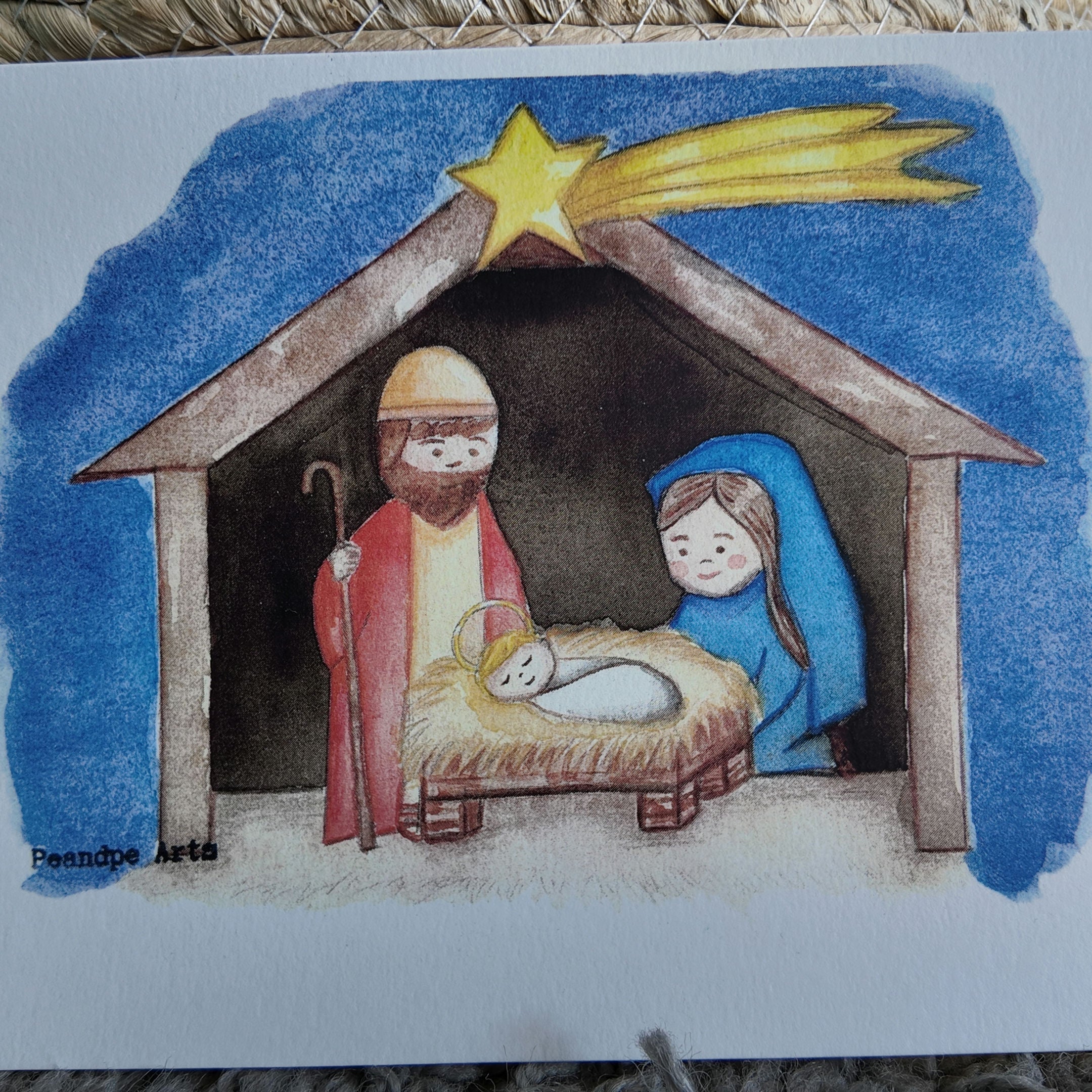 Acuarela Pesebre | Pe&Pe Arts